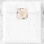 キンセアニェラパーティーゴールドフォイル赤面ピンク スクエアシール (バッグ)