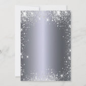 キンセアニェラパーティーシルバードレスグリッターダスト 招待状 (裏面)