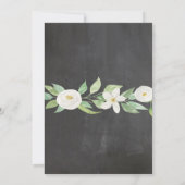 キンセアニェラパーティーチョークホワイトフラワーズ招待状15th 招待状 (裏面)