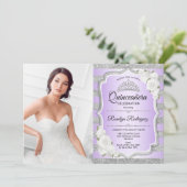 キンセアニェラパーティー写真 – シルバーパープル 招待状 (スタンド正面)