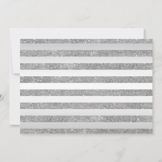 キンセアニェラパーティー写真 – シルバーピンク 招待状 (裏面)