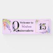 キンセアニェラパープルウィステリアフローラ番号15 横断幕 (横)