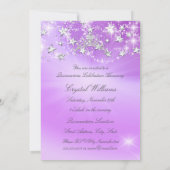 キンセアニェラパープルシルバースパークルティアラスターズ 招待状 (裏面)