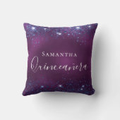 キンセアニェラパープルブルーグリッターダスト名 クッション (裏面)