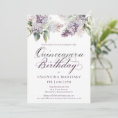 キンセアニェラパープル春薄紫フラワーインバート 招待状 (スタンド正面)