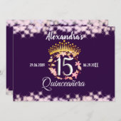 キンセアニェラパープル薄紫エレガントスペインの メニュー (正面/裏面)