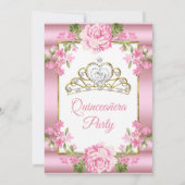 キンセアニェラピンクかわいらし国フローラ金ゴールド 招待状 (裏面)