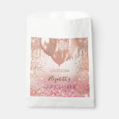 キンセアニェラピンクのバラ金ゴールド フェイバーバッグ (正面)