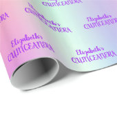 キンセアニェラピンクグリッターバラ金ゴールド虹色 ラッピングペーパー (ロールコーナー)