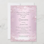 キンセアニェラピンクスノーフレークウィンタードレスティアラ 招待状 (裏面)