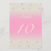 キンセアニェラピンクスパークルアンドレース 招待状 (裏面)