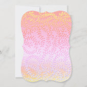 キンセアニェラピンクバタフライ15誕生日 招待状 (裏面)