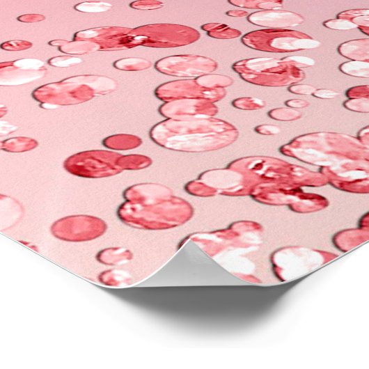 キンセアニェラピンクローズ金ゴールドピンクグリッター歓迎 ポスター (角)