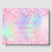 キンセアニェラピンク紫ホログラフィー ゲストブック (正面)