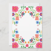 キンセアニェラフィエスタフローラメキシコピンク誕生日 招待状 (裏面)