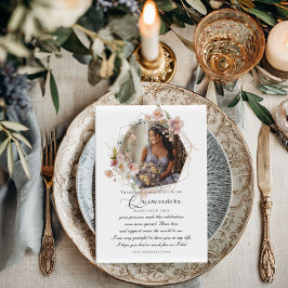 キンセアニェラフォトフローラフラットサンキューカード サンキューカード