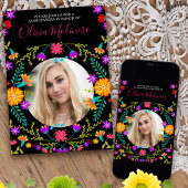 キンセアニェラフォトメキシコフェスタフローラブラック 招待状