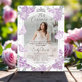 キンセアニェラフォト招待状ラベンダーフローラ 招待状