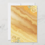 キンセアニェラフローライエロー金ゴールドミクリンスアノス 招待状 (裏面)