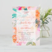 キンセアニェラフローラウォーターカラーガーデンバラ 招待状 (スタンド正面)