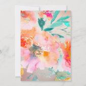 キンセアニェラフローラウォーターカラーガーデンバラ 招待状 (裏面)