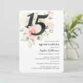 キンセアニェラフローラウォーターカラー15thバースデーパーティー 招待状 (スタンド正面)