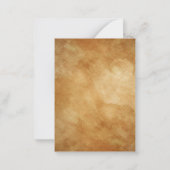 キンセアニェラフローラフェイク金ゴールドドレス15th誕生日 ノートカード (裏面)