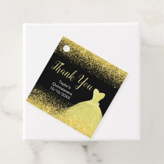 キンセアニェラブライトイエロードレスフェイクグリッター フェイバータグ (インサイチュ)