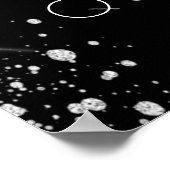 キンセアニェラブラックシルバーグリッターへようこそ ポスター (角)