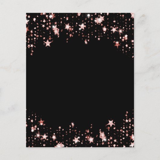 キンセアニェラブラックバラ金ゴールドスターバジェット招待状 チラシ (裏面)