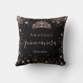 キンセアニェラブラックバラ金ゴールドティアラ名文字 クッション (裏面)