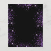 キンセアニェラブラックパープルグリッター予算の招待 チラシ (裏面)