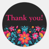 キンセアニェラブラックメキシカンフィエスタサンキュー ラウンドシール (正面)
