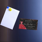 キンセアニェラブラックレッドドレス日付磁石を保存