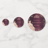 キンセアニェラブルゴーニュバラ金ゴールドティアラドレス写真 コンフェッティ (裏面)