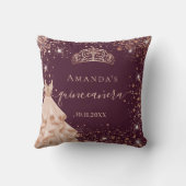 キンセアニェラブルゴーニュバラ金ゴールドティアラドレス名 クッション (裏面)