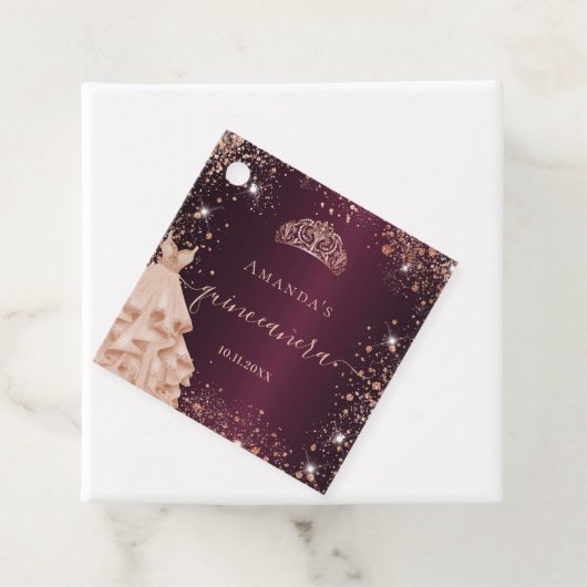 キンセアニェラブルゴーニュバラ金ゴールドティアラユー フェイバータグ (インサイチュ)