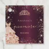 キンセアニェラブルゴーニュバラ金ゴールドティアラユー フェイバータグ (正面)