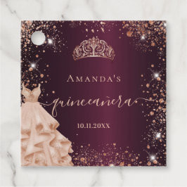 キンセアニェラブルゴーニュバラ金ゴールドティアラユー フェイバータグ