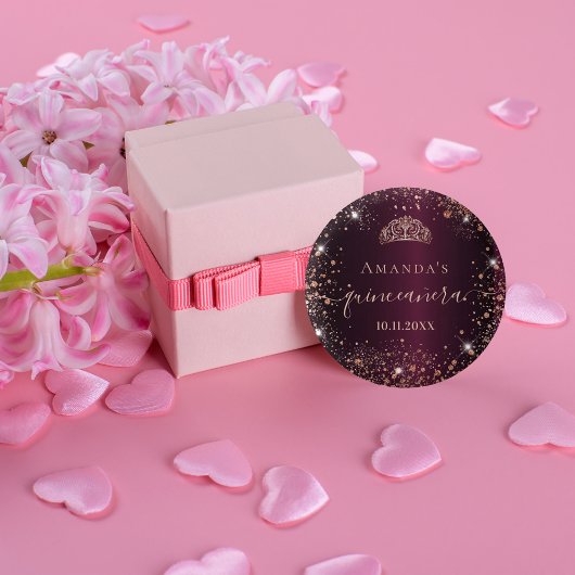 キンセアニェラブルゴーニュバラ金ゴールドティアラ名字スクリプト 缶バッジ