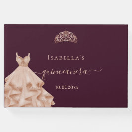 キンセアニェラブルゴーニュバラ金ゴールドドレスtiara名 ゲストブック