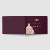 キンセアニェラブルゴーニュバラ金ゴールドドレスtiara名 ゲストブック (全面)