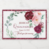 キンセアニェラブルゴーニュ赤ミニワきらめくインラベル スパークリングワインラベル (シングルラベル)