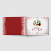 キンセアニェラブルゴーニュ赤面ピンクフローラゲストブック ゲストブック (全面)