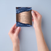 キンセアニェラブルーアガテバラ金ゴールド予算の招待 チラシ (手)