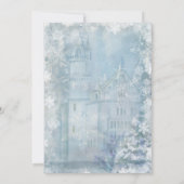 キンセアニェラブルーウィンターワンダーランドプリンセス 招待状 (裏面)