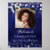 キンセアニェラブルーシルバースターズ写真歓迎 ポスター (正面)