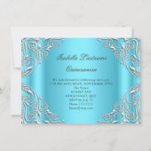 キンセアニェラブルーシルバーダイヤモンドティアラ15thパーティー2 招待状 (裏面)