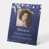 キンセアニェラブルーシルバー星写真パーティーへようこそ 台座サイン (正面)