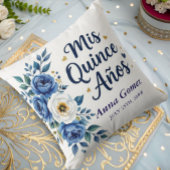 キンセアニェラブルーバラミパーソナライズされたクリンスアノス クッション